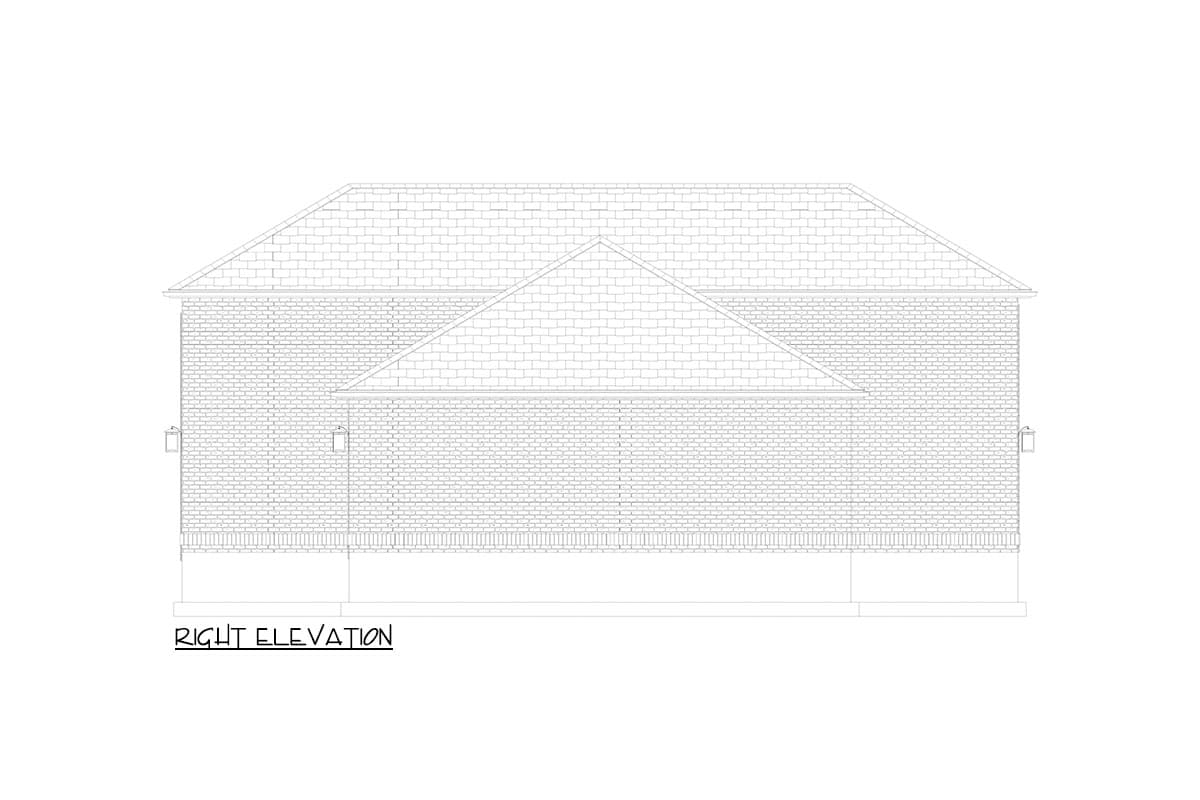 Plan 61582UT: 4-Car Traditional Garage Plan with RV Garage - 1900 Sq Ft - Image #10 - Traditional