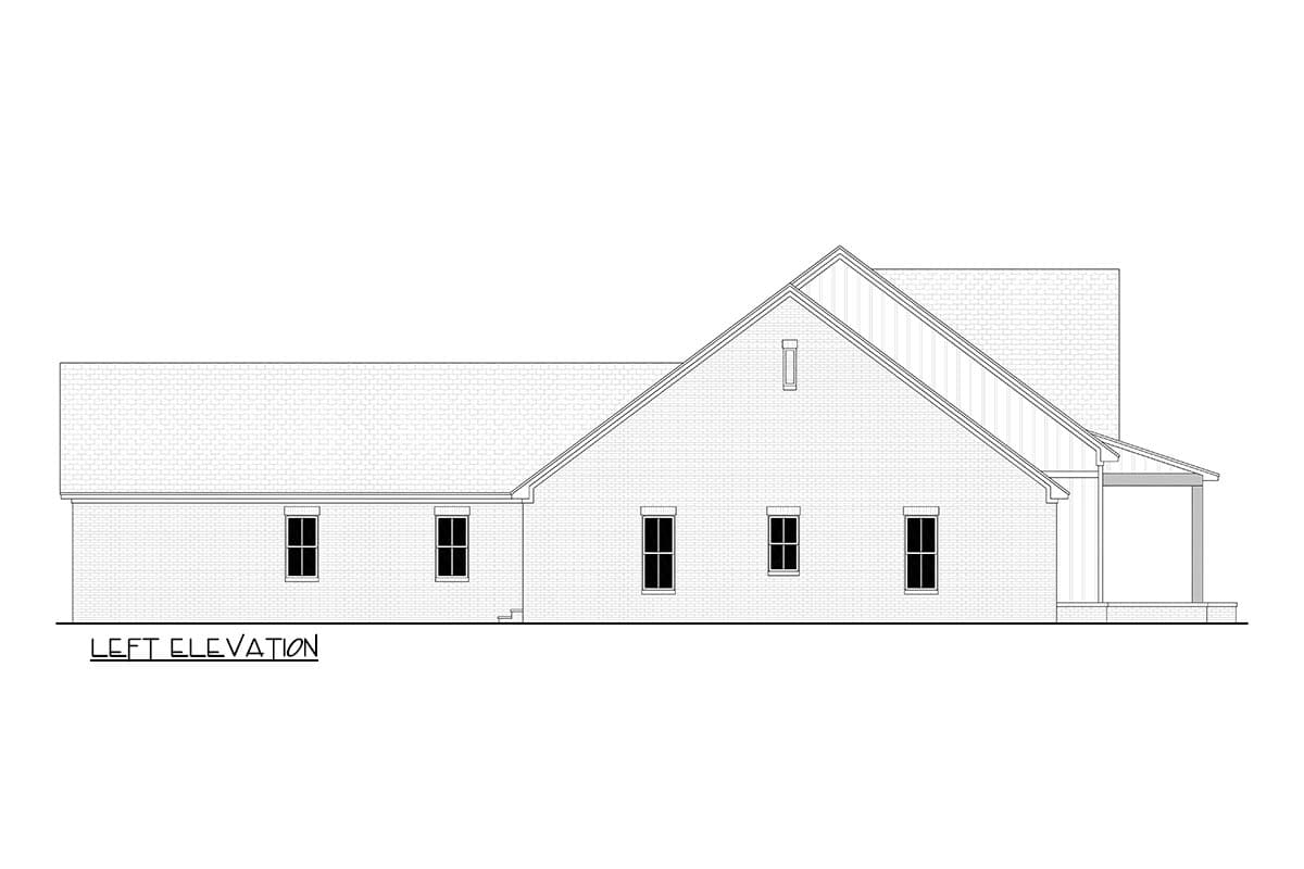 Plan 51988HZ: 4-Bed Country Farmhouse Plan with Workshop and Bonus Room - 2585 Sq Ft - Image #5 - Country, Farmhouse, Modern Farmhouse, New American