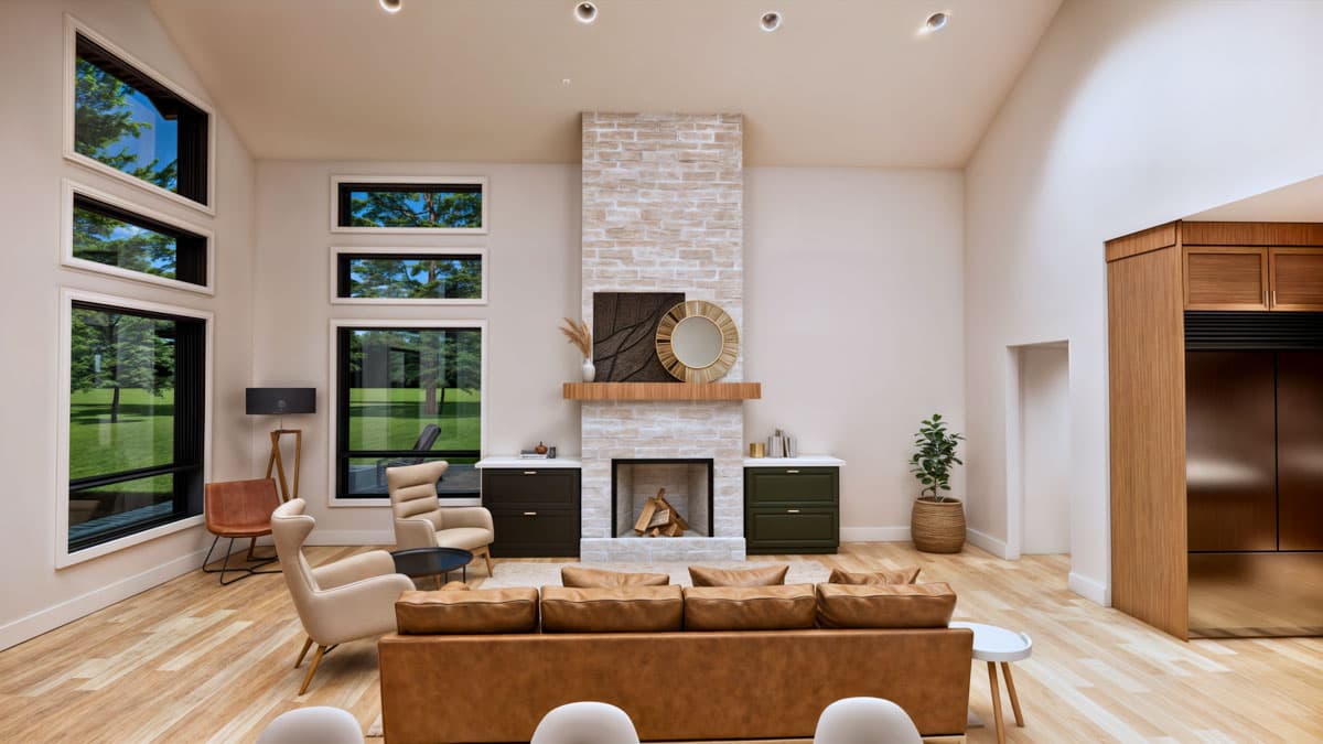Plan 600012PDZ: 4-Bed Farmhouse Plan with Vaulted Great Room - 2836 Sq Ft - Image #10 - Barndominium, Country, Modern Farmhouse, Ranch