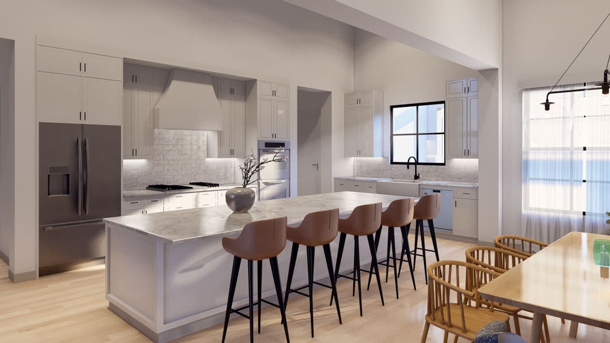 Plan 430099LY: Single-Story Modern Farmhouse with Open Concept Living Space - 3340 Sq Ft - Image #6 - Modern Farmhouse, Ranch, Traditional