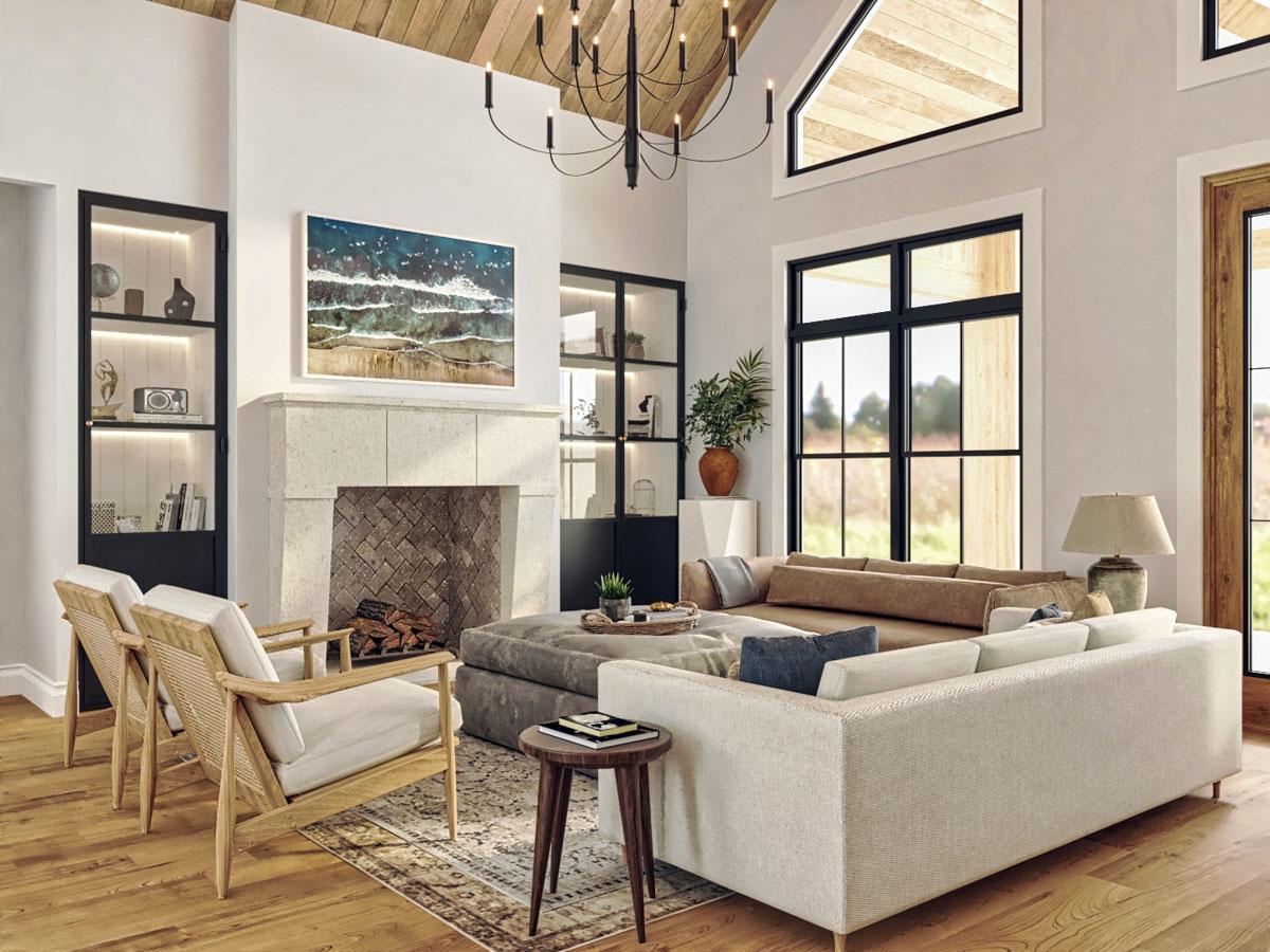 Plan 12336JL: 3-Bed Single-Story Farmhouse with Home Office - 2197 Sq Ft - Image #11 - Farmhouse, Modern Farmhouse, Ranch, Transitional