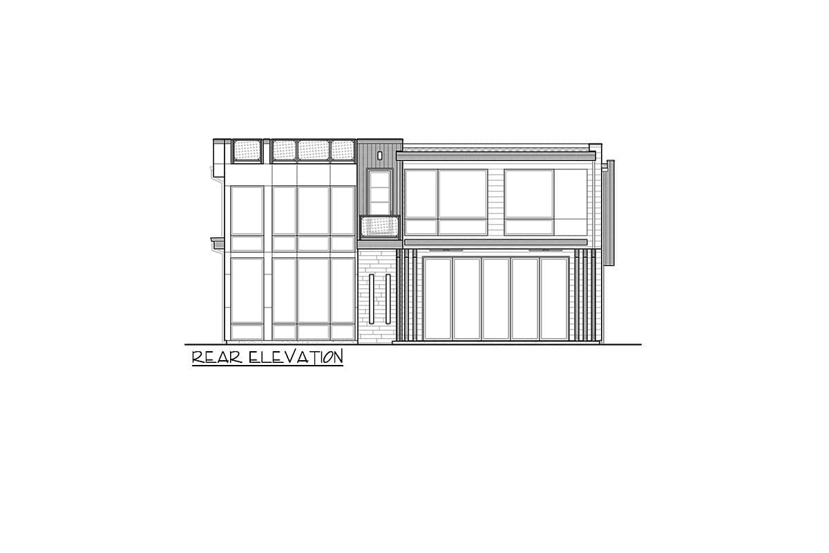 Plan 230002JD: Two-Story Contemporary House Plan with Prep Kitchen - 4193 Sq Ft - Image #5 - Contemporary, Modern, Northwest