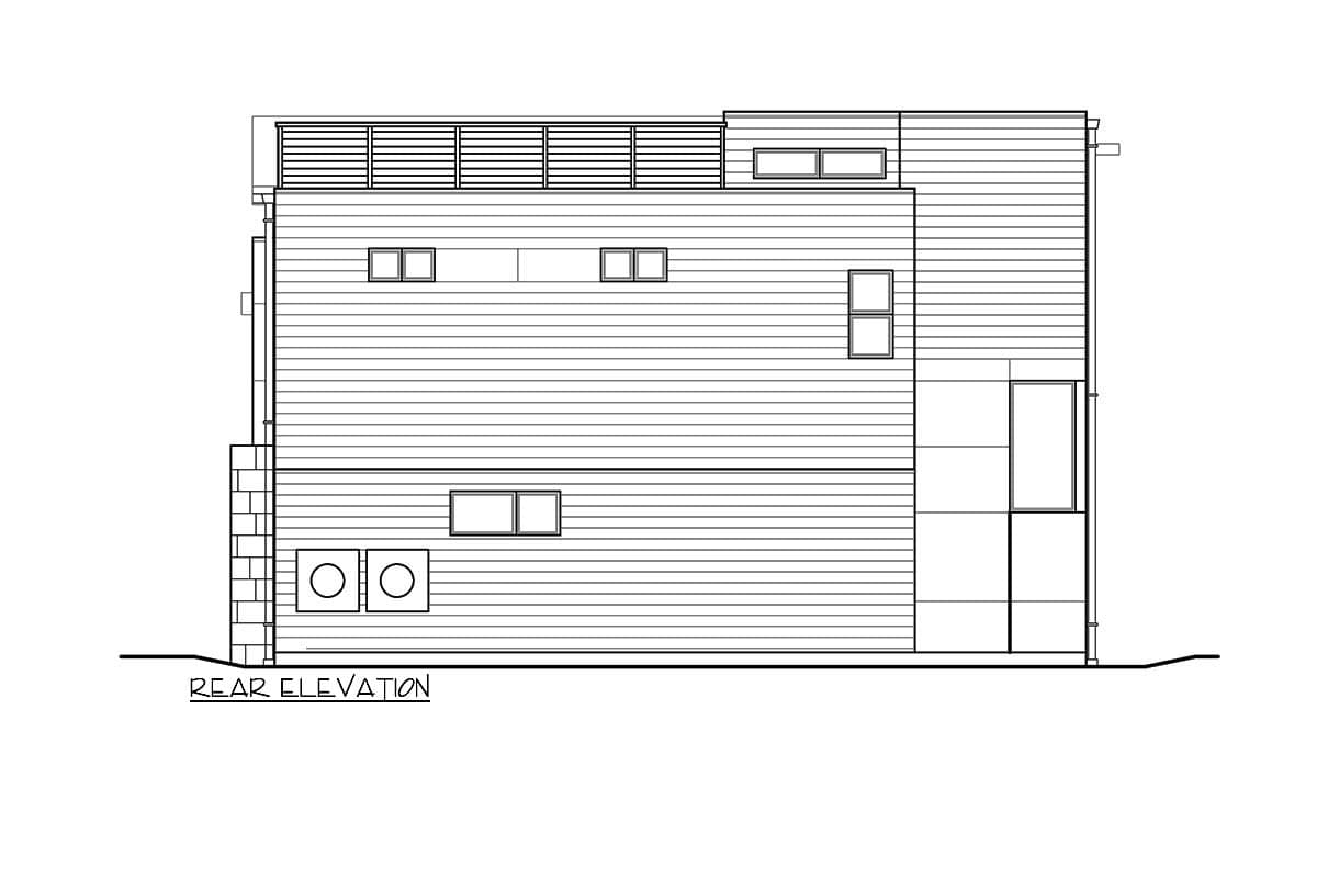 Plan 230006JD: 3-Bed Contemporary House Plan with Rooftop Deck - 2836 Sq Ft - Image #30 - Contemporary, Modern
