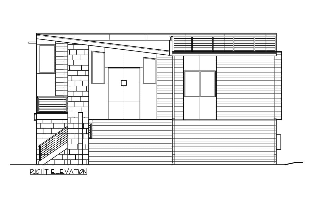 Plan 230006JD: 3-Bed Contemporary House Plan with Rooftop Deck - 2836 Sq Ft - Image #31 - Contemporary, Modern
