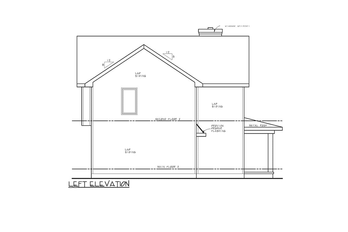 Plan 42457DB: Two-Story Country Farmhouse Plan with 4 Bedrooms Upstairs - 1826 Sq Ft - Image #5 - Country, Farmhouse, Modern Farmhouse