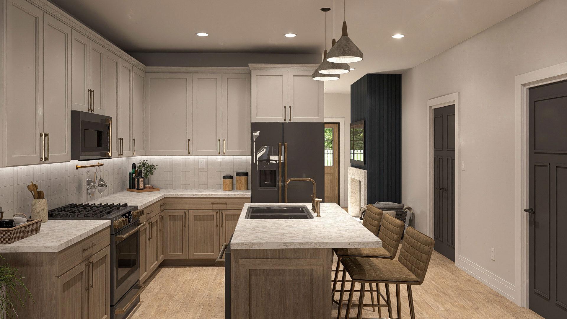 Plan 623470DJ: Modern Farmhouse Multi-Family House Plan with 3-Bed Units - 1483 Sq Ft Per Unit - Image #11 - Country, Farmhouse, Modern Farmhouse
