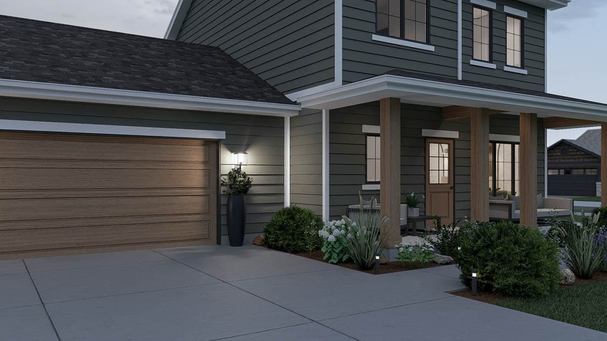 Plan 623471DJ: Two-Story Traditional House Plan with 3-Bedrooms Upstairs - 1377 Sq Ft - Image #10 - Country, Traditional