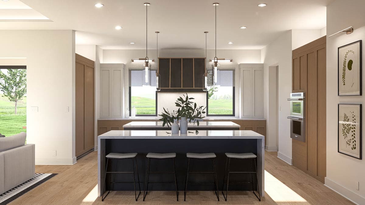 Plan 623472DJ: Two-Story Scandinavian House Plan with Jack and Jill Bathrooms - 3359 Sq Ft - Image #8 - Contemporary, Modern, Scandinavian