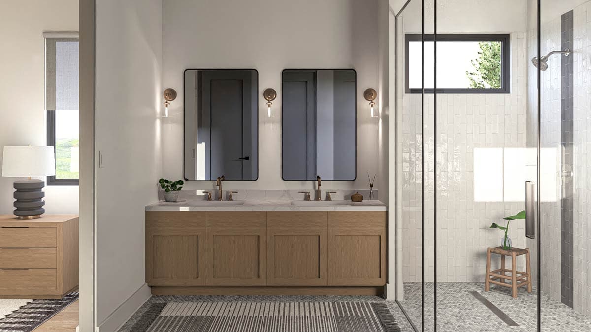 Plan 623472DJ: Two-Story Scandinavian House Plan with Jack and Jill Bathrooms - 3359 Sq Ft - Image #14 - Contemporary, Modern, Scandinavian