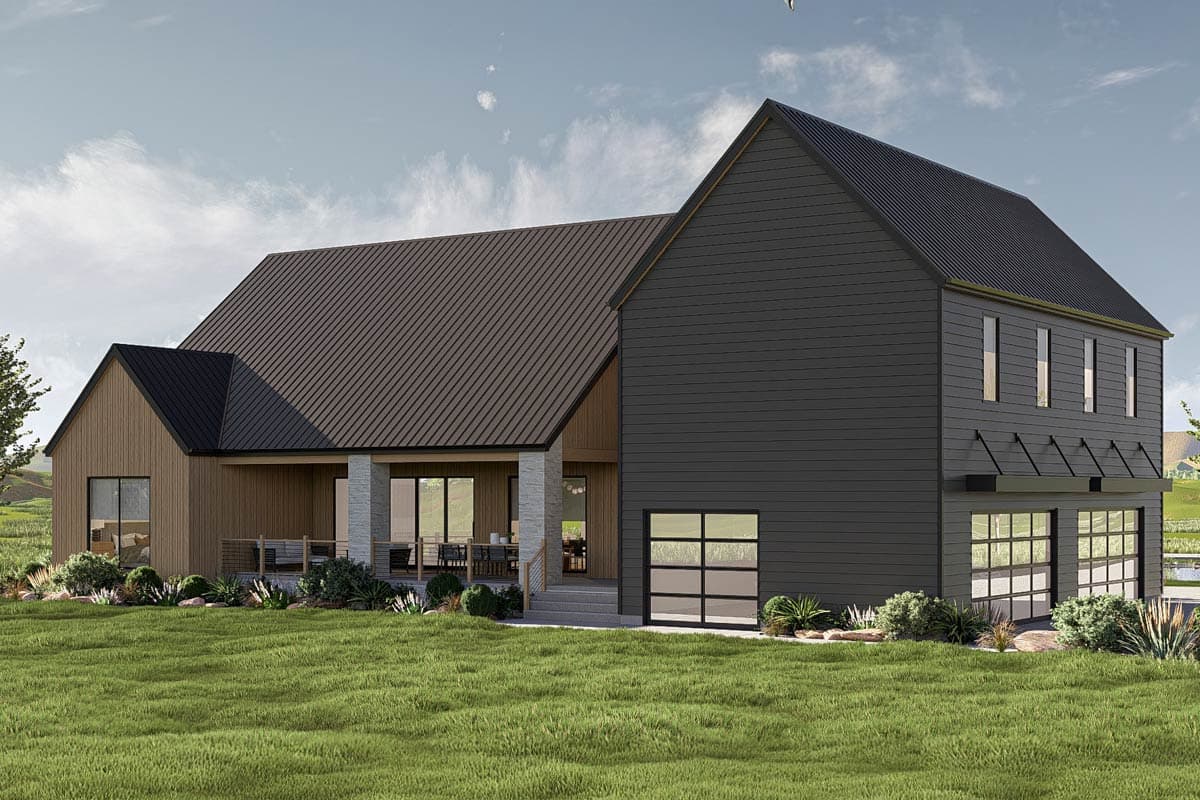 Plan 623472DJ: Two-Story Scandinavian House Plan with Jack and Jill Bathrooms - 3359 Sq Ft - Image #16 - Contemporary, Modern, Scandinavian