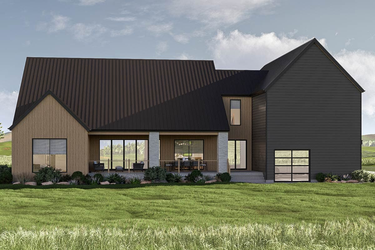 Plan 623472DJ: Two-Story Scandinavian House Plan with Jack and Jill Bathrooms - 3359 Sq Ft - Image #17 - Contemporary, Modern, Scandinavian