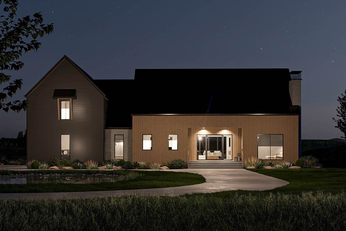 Plan 623472DJ: Two-Story Scandinavian House Plan with Jack and Jill Bathrooms - 3359 Sq Ft - Image #21 - Contemporary, Modern, Scandinavian