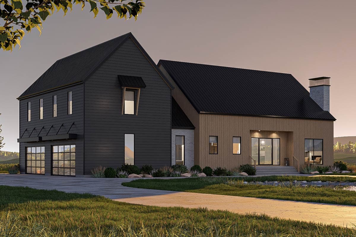 Plan 623472DJ: Two-Story Scandinavian House Plan with Jack and Jill Bathrooms - 3359 Sq Ft - Image #22 - Contemporary, Modern, Scandinavian