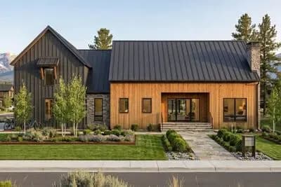 Two-Story Scandinavian House Plan with Jack and Jill Bathrooms - 3359 Sq Ft