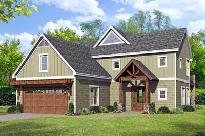Two-Story Traditional House Plan with Game Room - 2901 Sq Ft