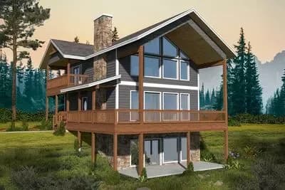 3-Bed Vacation House Plan with Multi-Purpose Room - 2835 Sq Ft