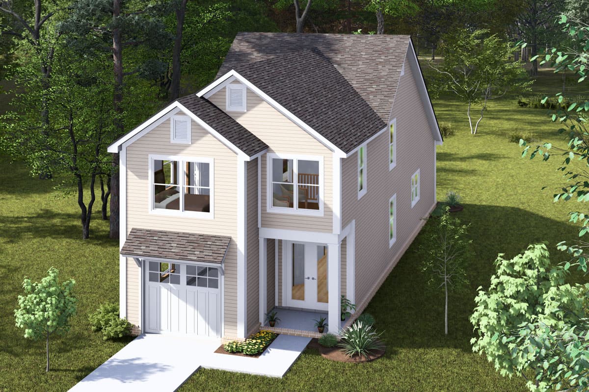 Plan 52396WM: 3-Bed Traditional House Plan with Open Concept Living - 1434 Sq Ft - Image #6 - Traditional