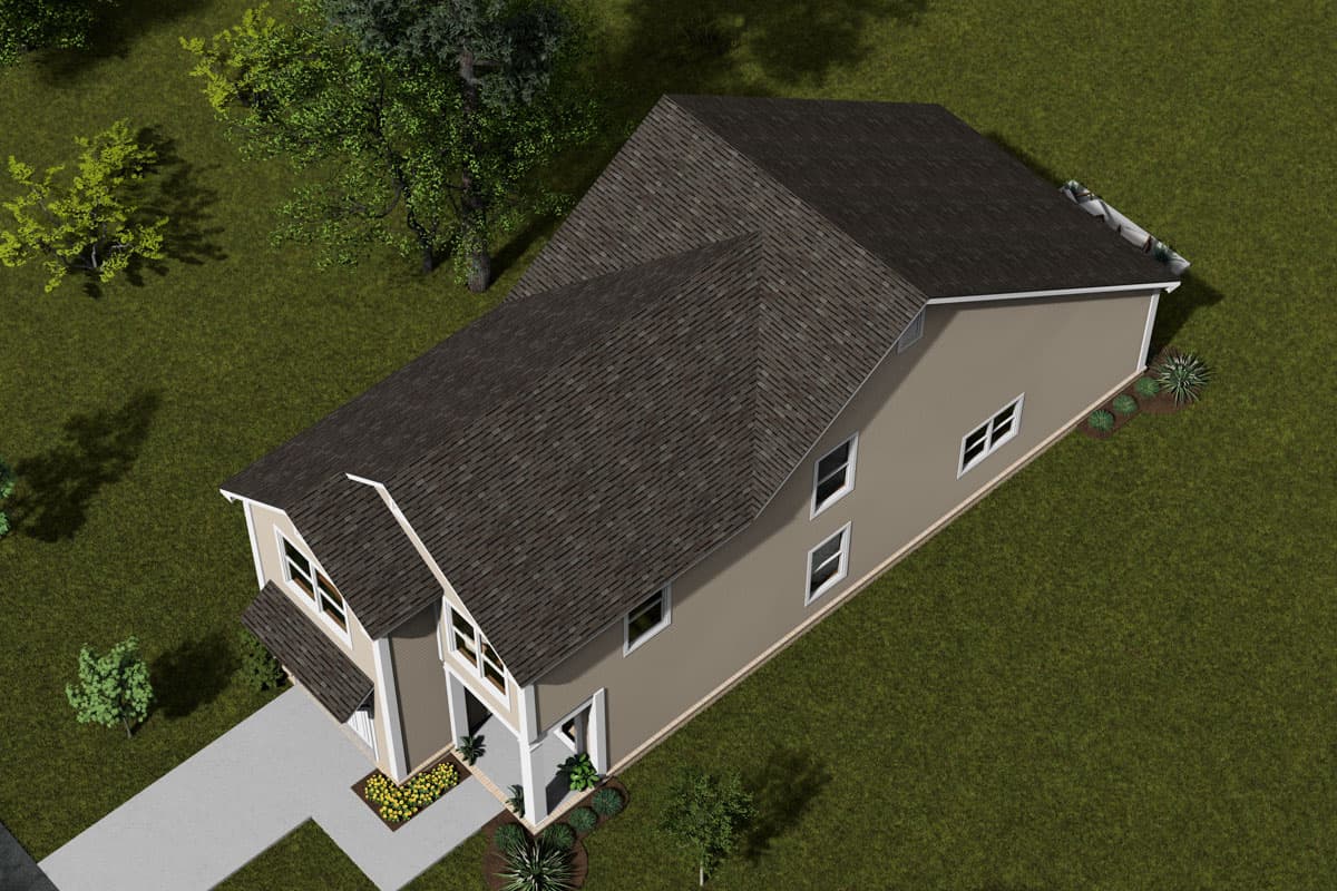 Plan 52396WM: 3-Bed Traditional House Plan with Open Concept Living - 1434 Sq Ft - Image #7 - Traditional