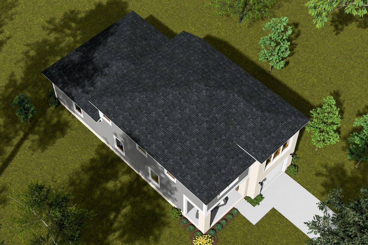 Plan 52399WM: Two-Story Modern House Plan with Study Area and Game Room - 2034 Sq Ft - Image #6 - Modern, Traditional