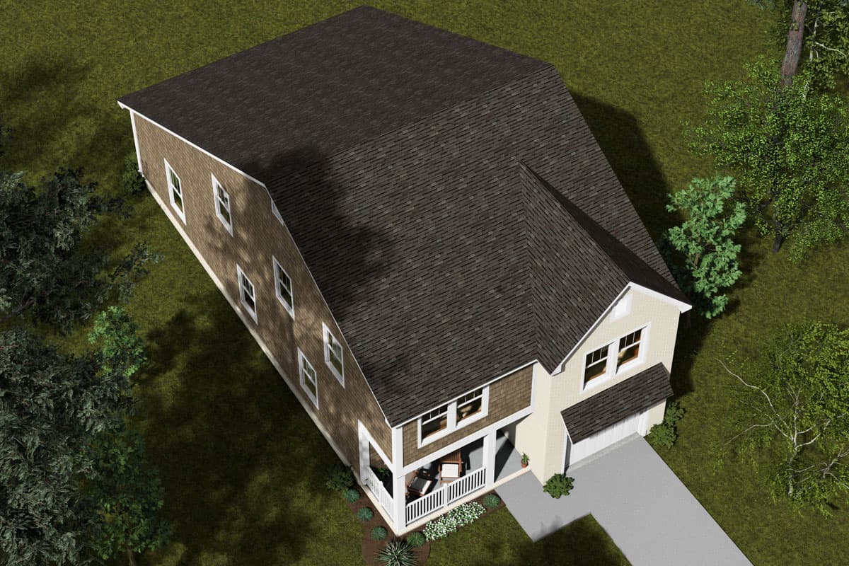 Plan 52405WM: 3-Bed Traditional House Plan with Flex Study - 2034 Sq Ft - Image #7 - Country, Shingle, Traditional