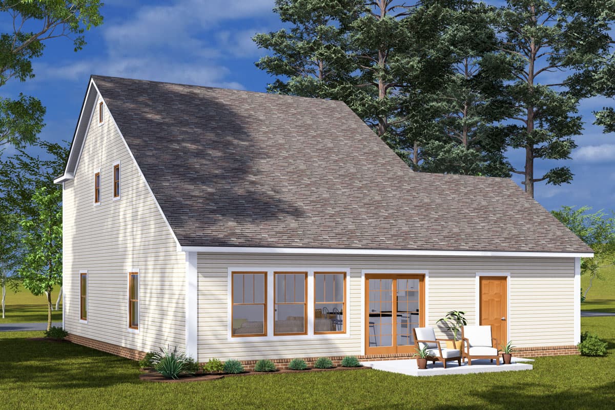 Plan 52407WM: Two-Story Traditional House Plan with Library Or Study - 1562 Sq Ft - Image #5 - Country, Craftsman, Traditional