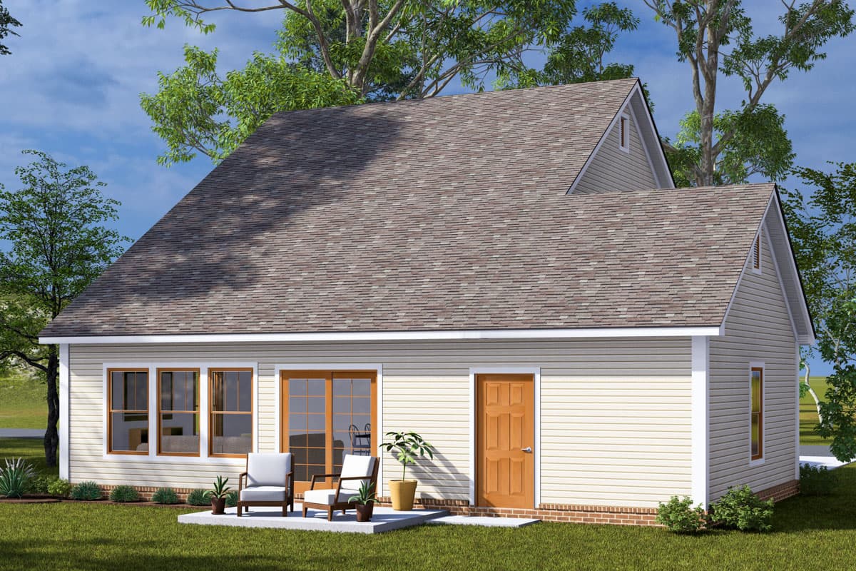 Plan 52407WM: Two-Story Traditional House Plan with Library Or Study - 1562 Sq Ft - Image #6 - Country, Craftsman, Traditional