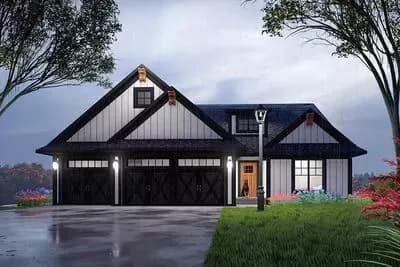 Single-Story Farmhouse Plan with Breakfast Nook - 1485 Sq Ft