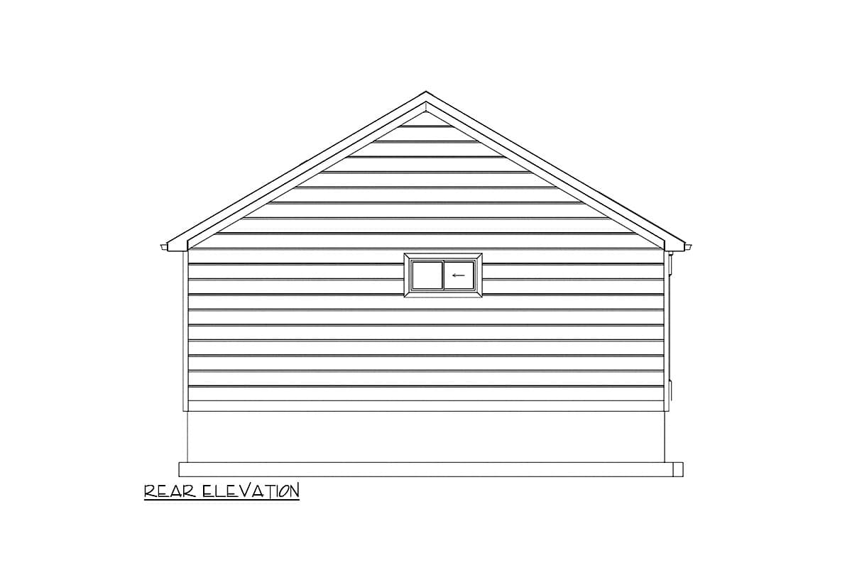 Plan 61585UT: 2-Bed ADU House Plan with Open Concept Living - 791 Sq Ft - Image #12 - Country, Craftsman, Traditional