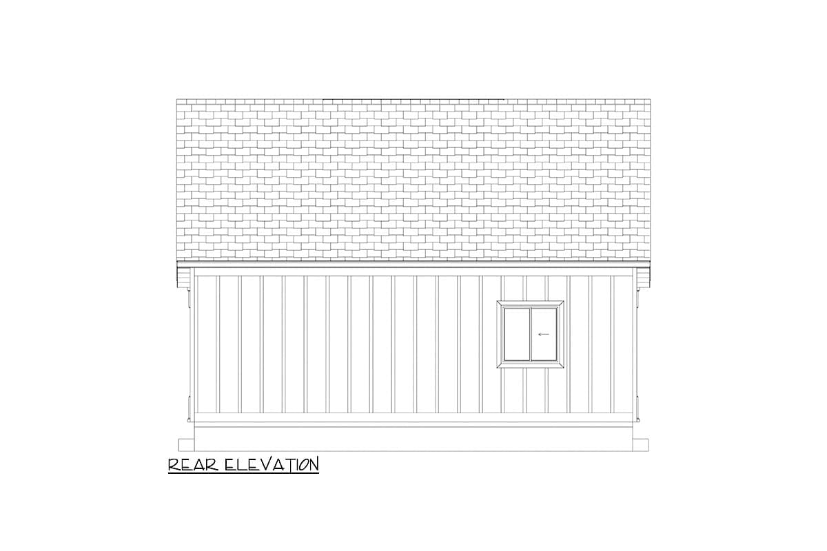 Plan 61586UT: Traditional ADU House Plan with Studio or Bonus Level Living - 1255 Sq Ft - Image #13 - Country, Traditional