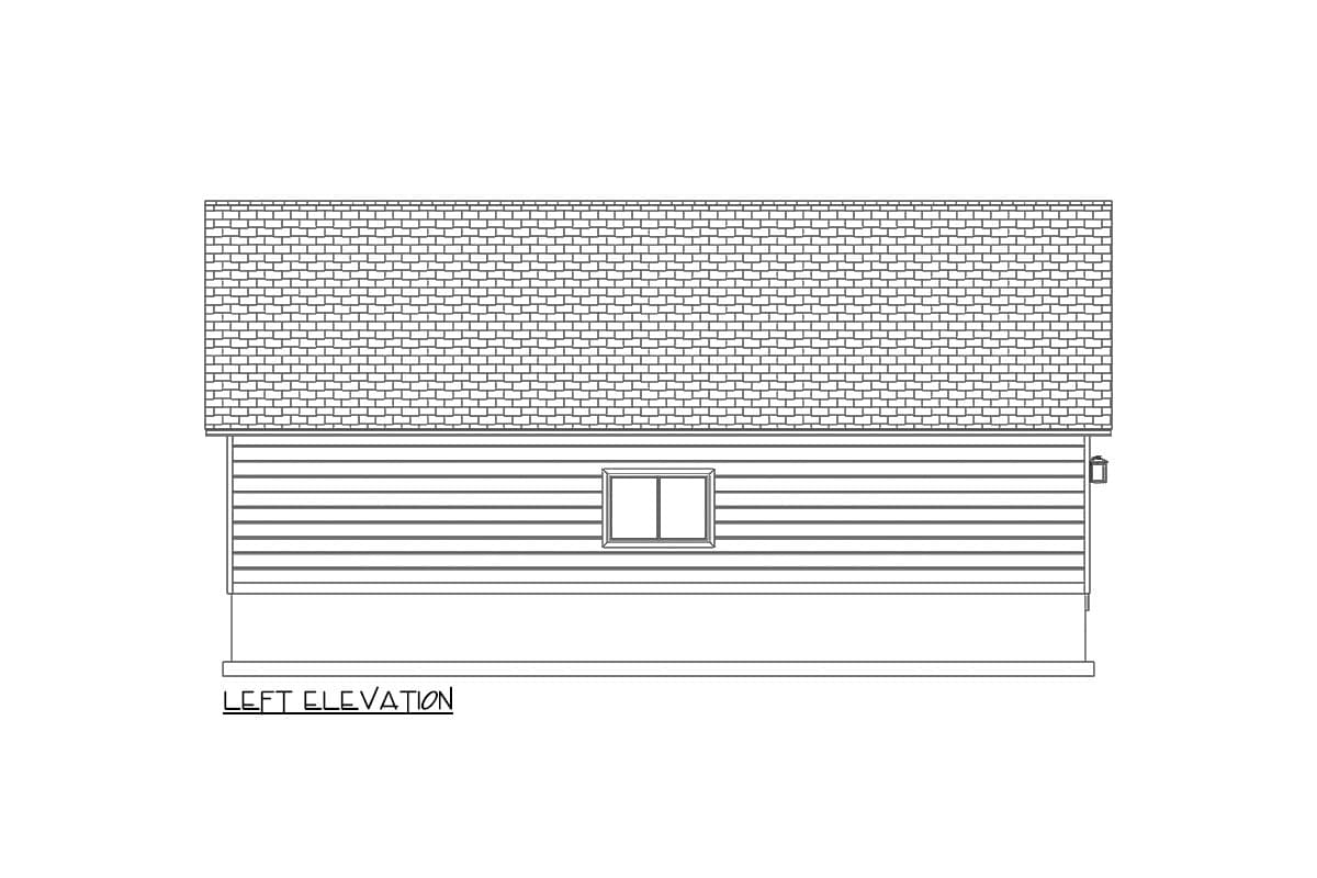 Plan 61587UT: 3-Car Detached Garage Plan with RV Bay Garage - 2500 Sq Ft - Image #8 - Traditional