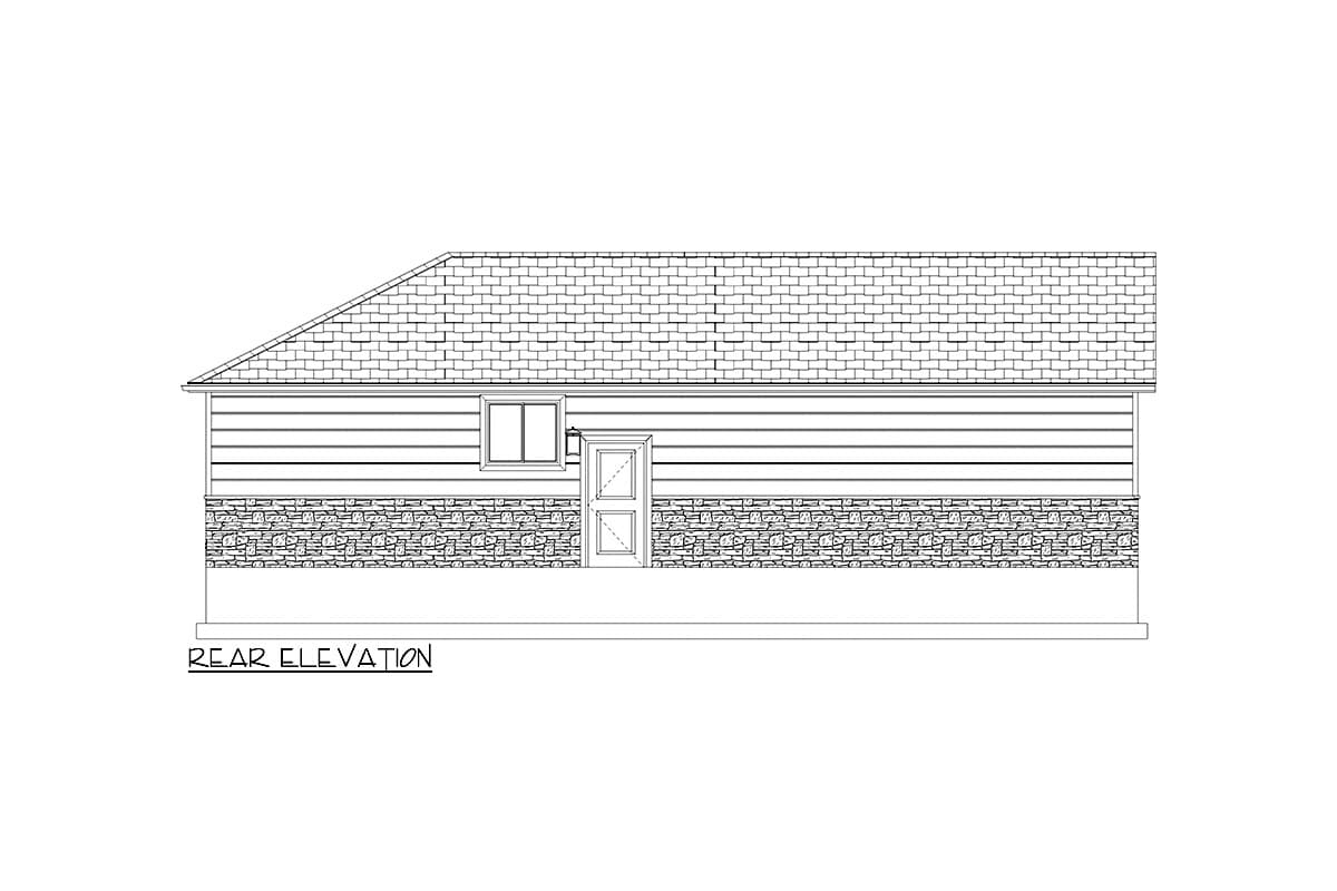 Plan 61588UT: 1-Bed ADU House Plan Under 700 Sq Ft - Image #11 - Traditional