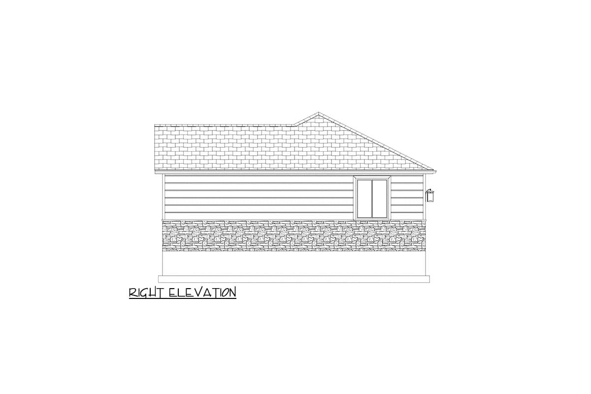 Plan 61588UT: 1-Bed ADU House Plan Under 700 Sq Ft - Image #12 - Traditional