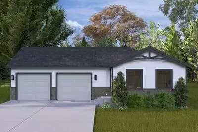 1-Bed ADU House Plan Under 700 Sq Ft