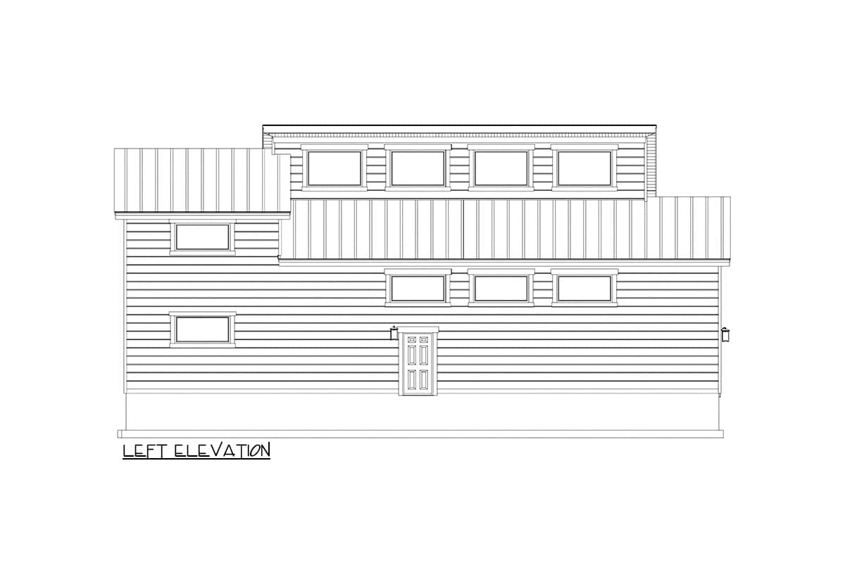 Plan 61589UT: 2-Bed Contemporary House Plan with Oversized RV Garage - 1595 Sq Ft - Image #12 - Contemporary, Traditional