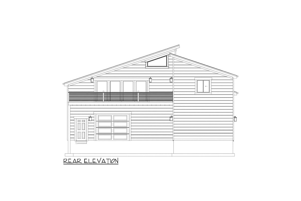 Plan 61589UT: 2-Bed Contemporary House Plan with Oversized RV Garage - 1595 Sq Ft - Image #13 - Contemporary, Traditional