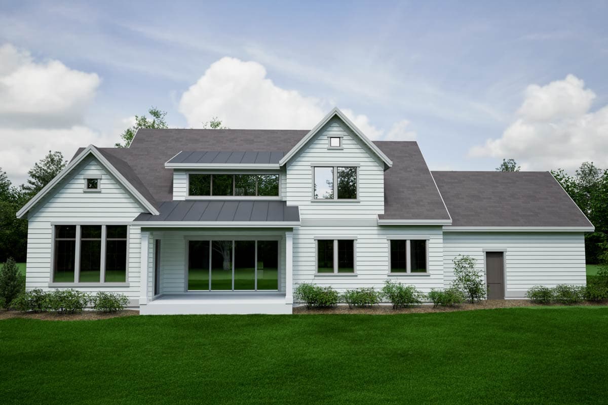 Plan 493024GNT: 4-Bed Transitional House Plan with Two-Story Great Room - 3379 Sq Ft - Image #5 - Transitional