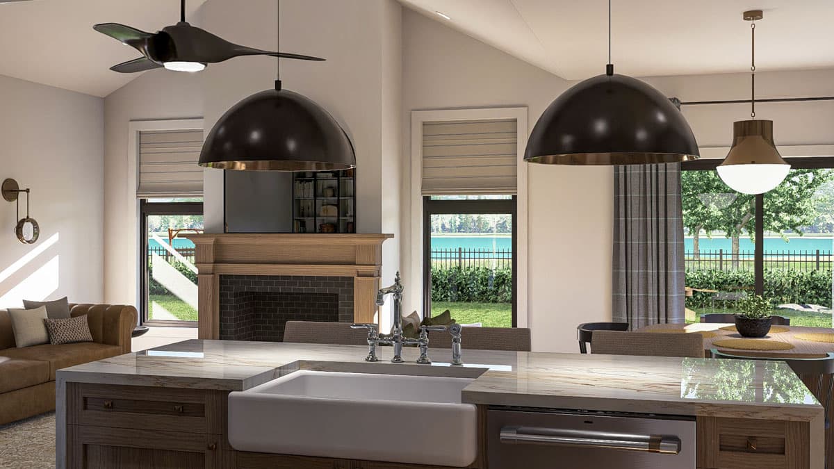 Plan 623476DJ: 4-Bed Transitional House Plan with Flex Room - 2609 Sq Ft - Image #9 - Farmhouse, Transitional