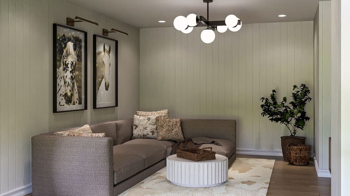 Plan 623476DJ: 4-Bed Transitional House Plan with Flex Room - 2609 Sq Ft - Image #14 - Farmhouse, Transitional