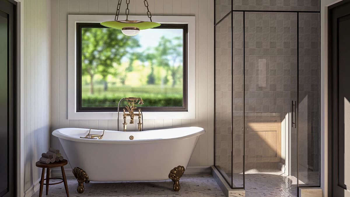 Plan 623476DJ: 4-Bed Transitional House Plan with Flex Room - 2609 Sq Ft - Image #18 - Farmhouse, Transitional