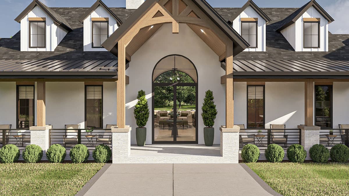 Plan 623477DJ: Single-Story Hill Country House Plan with Clustered Bedrooms - 2323 Sq Ft - Image #10 - Country, Farmhouse, Hill Country