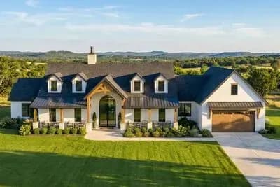 Single-Story Hill Country House Plan with Clustered Bedrooms - 2323 Sq Ft
