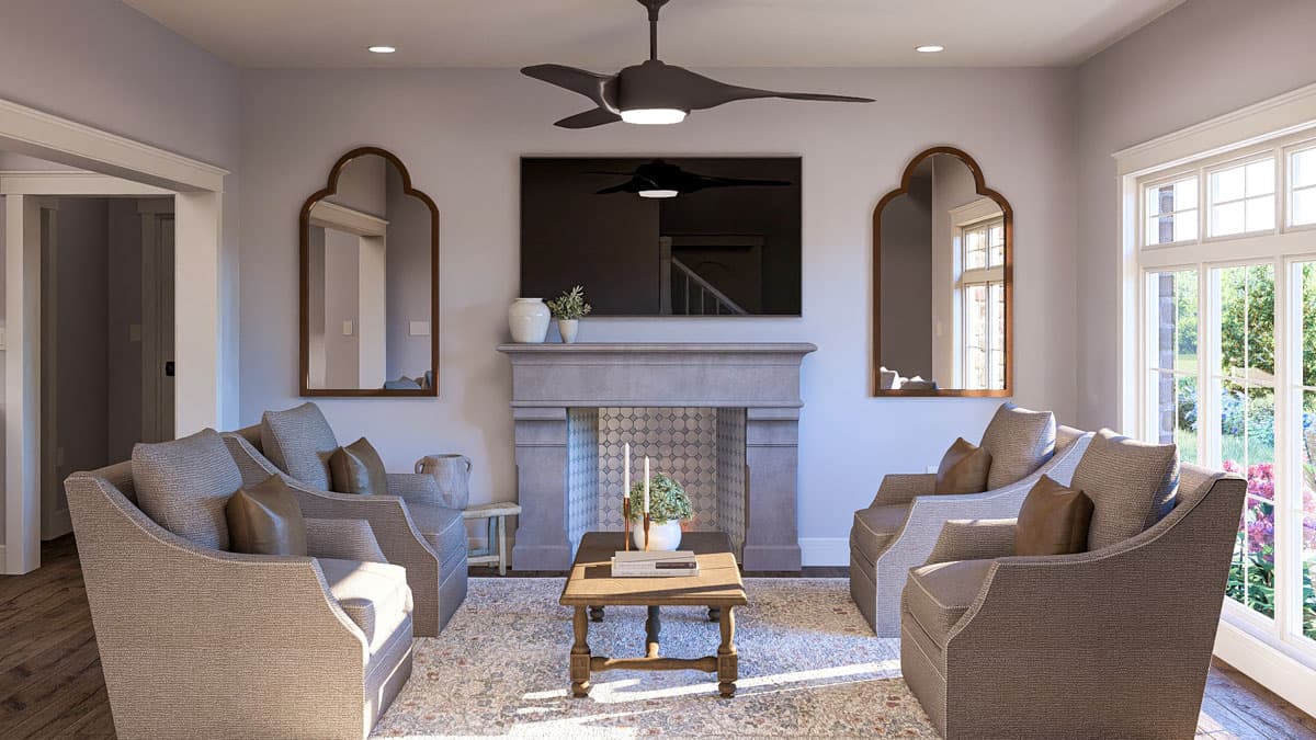 Plan 623478DJ: 3-Bed Traditional House Plan with Open-Concept Living Space - 1892 Sq Ft - Image #9 - Cottage, Southern, Traditional