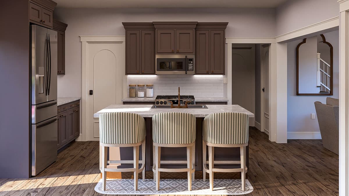 Plan 623478DJ: 3-Bed Traditional House Plan with Open-Concept Living Space - 1892 Sq Ft - Image #11 - Cottage, Southern, Traditional