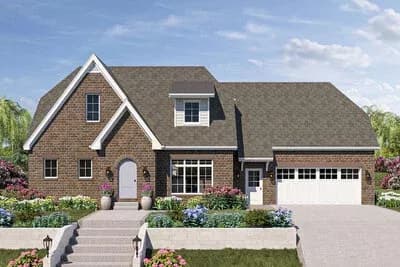 3-Bed Traditional House Plan with Open-Concept Living Space - 1892 Sq Ft