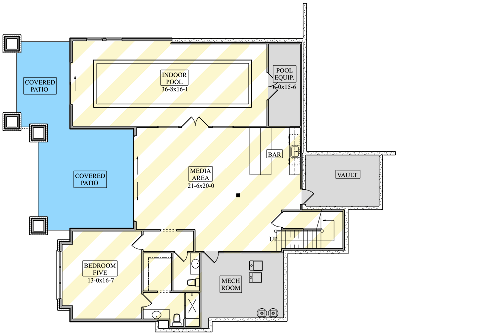 Plan 95260RW: Two-Story Contemporary Mountain House Plan with Sunroom - 4255 Sq Ft - Floor Plan - Optional Lower Level - Contemporary, Mountain