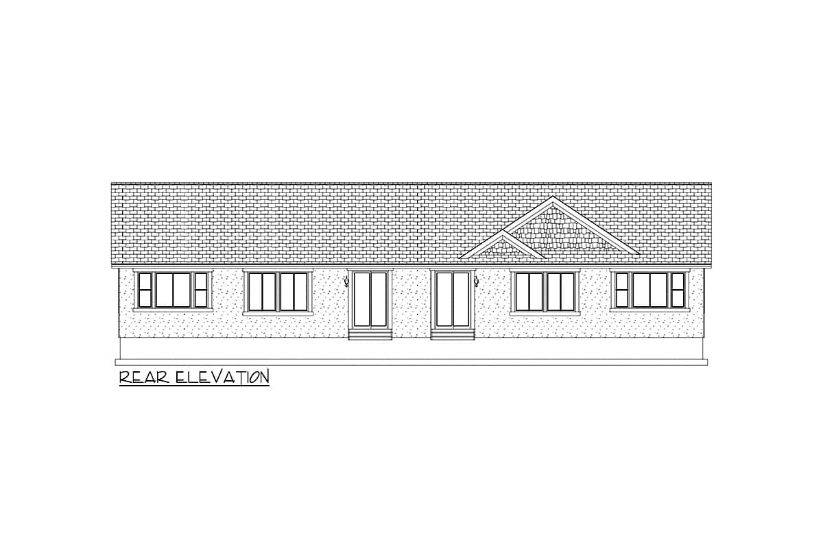 Plan 61591UT: Single-Story Multi-Family House Plan with 1-Bed Units - 1543 Sq Ft Per Unit - Image #10 - Craftsman, Ranch, Traditional