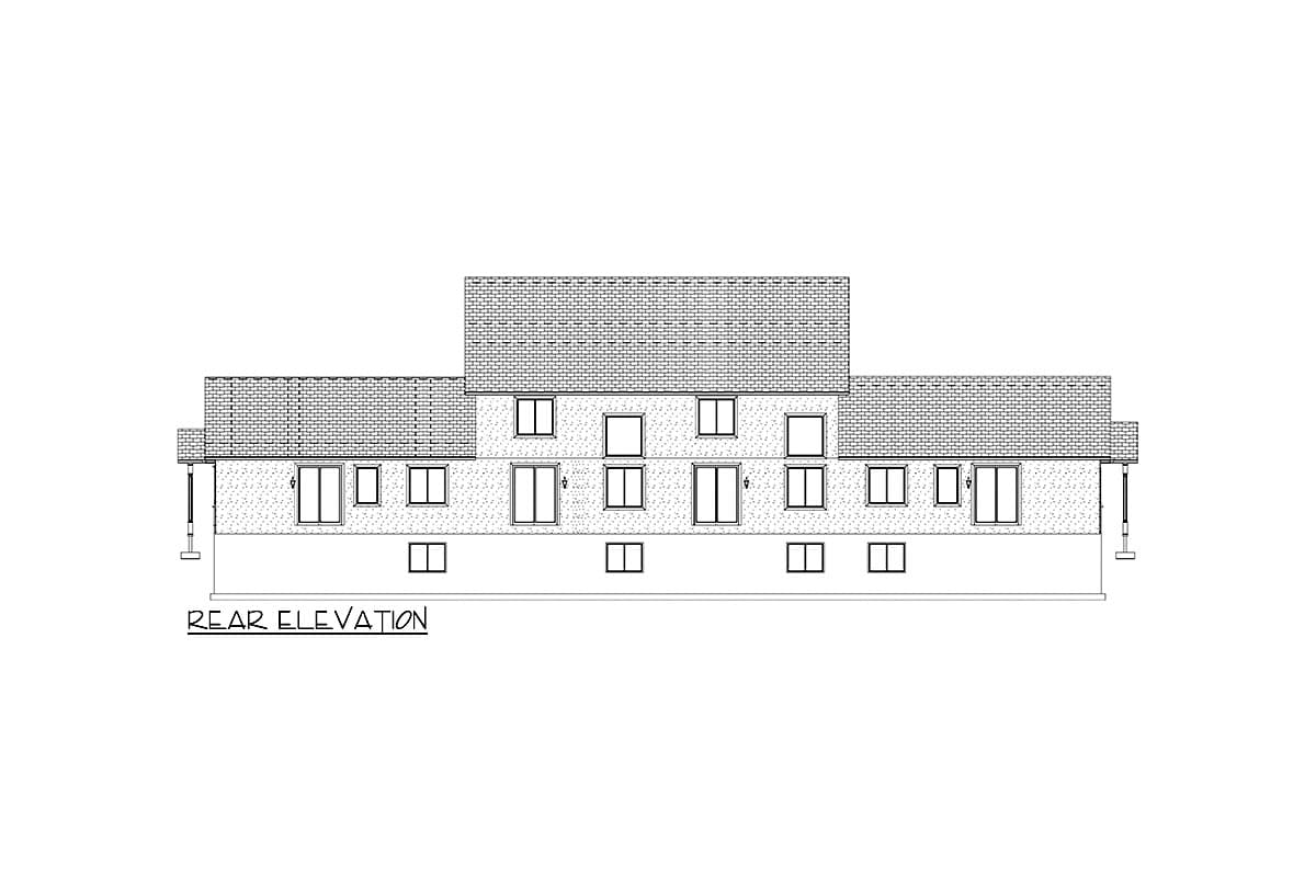 Plan 61592UT: Traditional Fourplex House Plan with 2-Car Garage Per Unit - 5651 Sq Ft - Image #10 - Country, Traditional