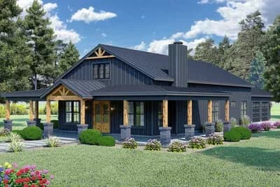 4-Bed Single-Story Farmhouse with Vaulted Great Room - 2137 Sq Ft