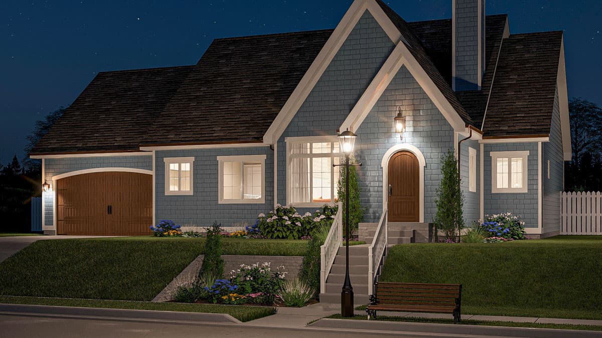 Plan 623479DJ: Traditional 3-Bed Cottage House Plan with Open-Concept Living Space - 1507 Sq Ft - Image #7 - Cottage, Traditional