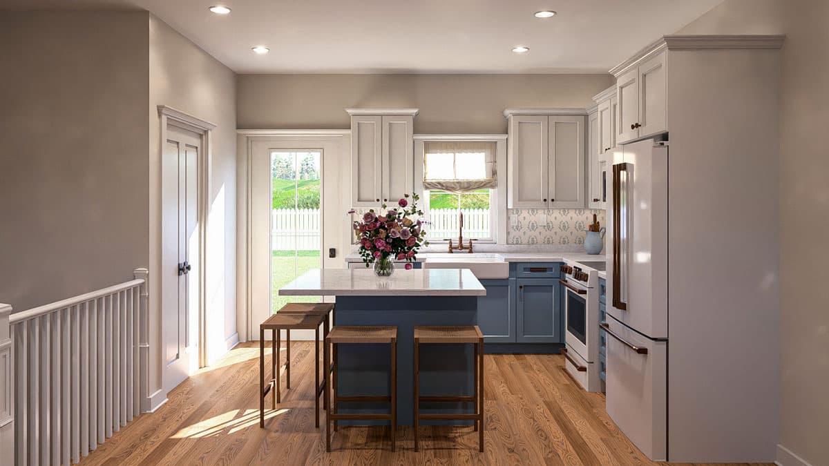 Plan 623479DJ: Traditional 3-Bed Cottage House Plan with Open-Concept Living Space - 1507 Sq Ft - Image #13 - Cottage, Traditional